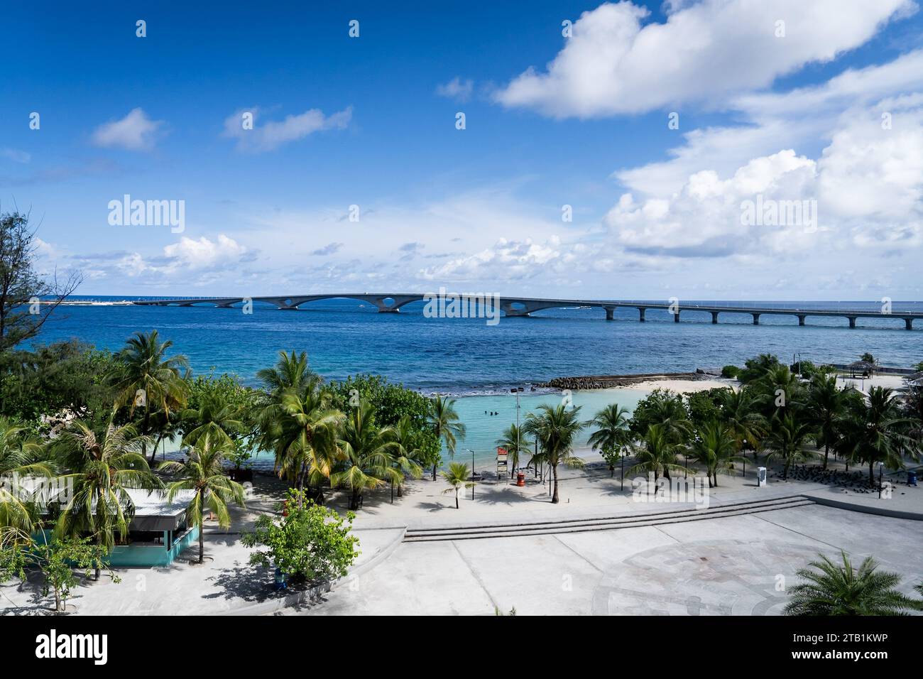 Maldives. 04th Dec, 2023. A general view of Artificial Beach, fondly ...