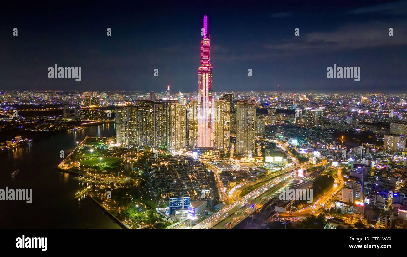 ho-chi-minh-city-vietnam-26-oct-2023-aerial-sunset-view-at-landmark
