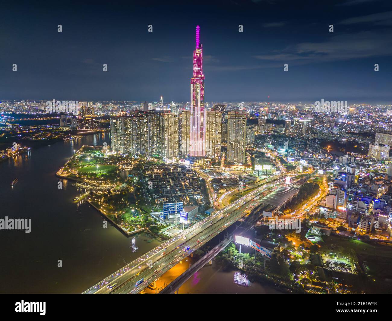 ho-chi-minh-city-vietnam-26-oct-2023-aerial-sunset-view-at-landmark
