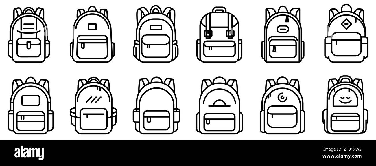 Backpack Outline Images – Browse 51,595 Stock Photos, Vectors, and Video |  Adobe Stock