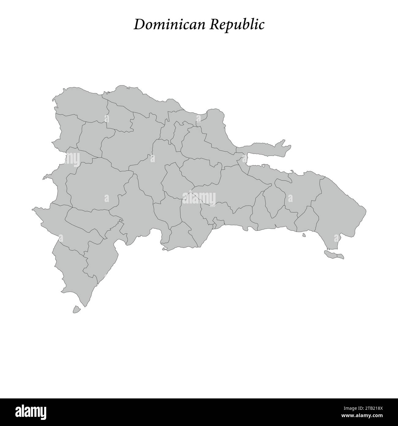 Map of dominican republic Black and White Stock Photos & Images Alamy