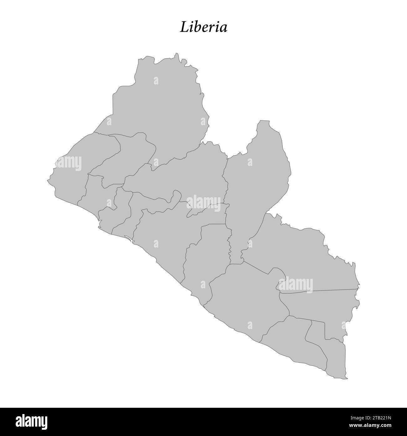 Map of liberia hi-res stock photography and images - Alamy