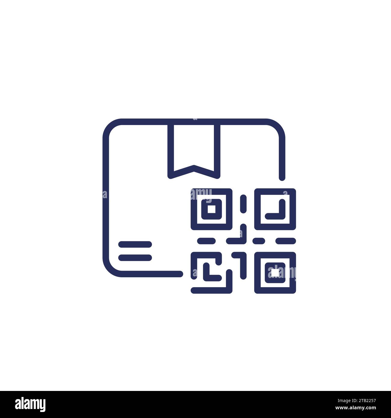 Tracking code line icon Stock Vector Images - Alamy