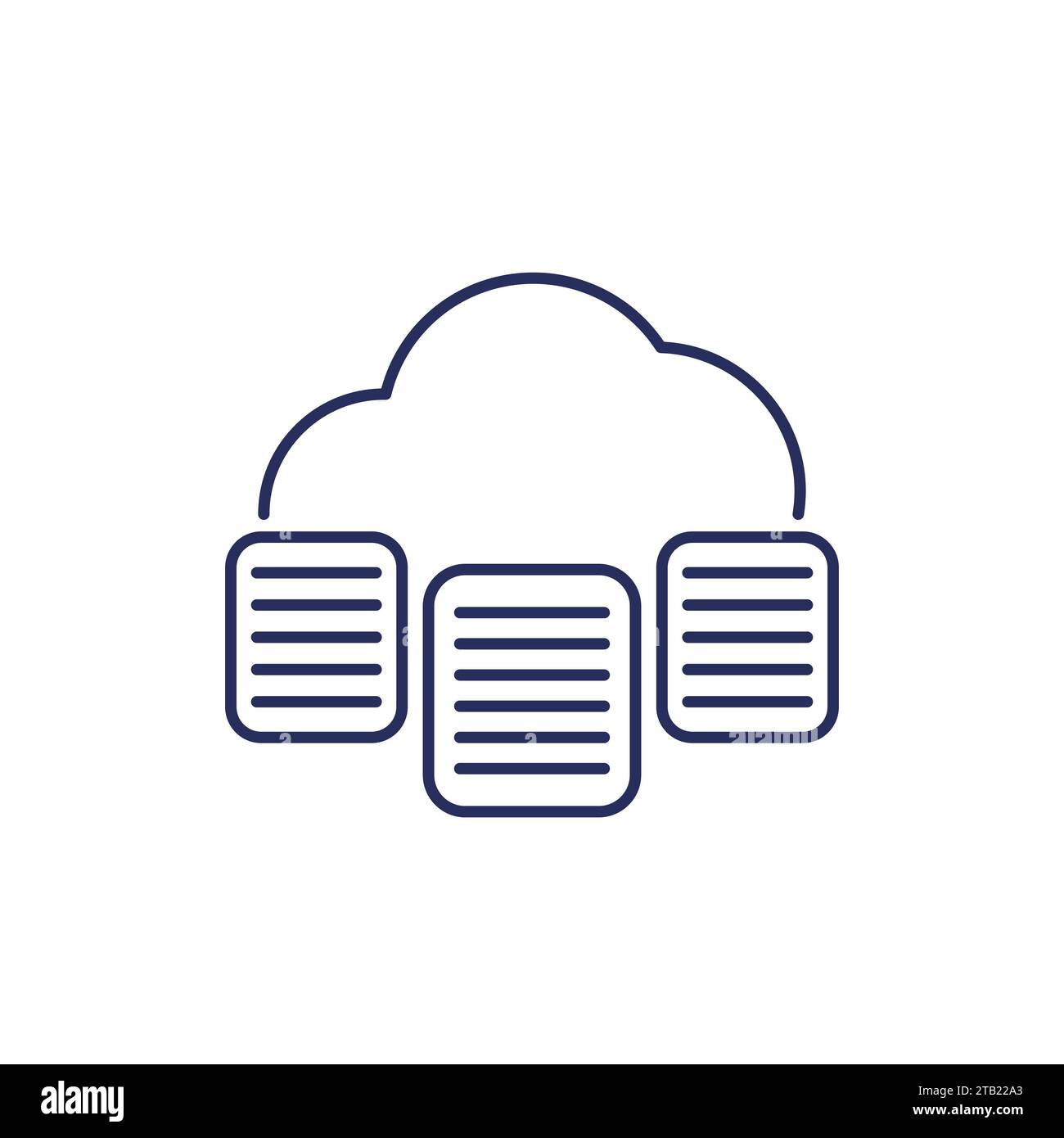 Storage documents icon outline hi-res stock photography and images - Alamy