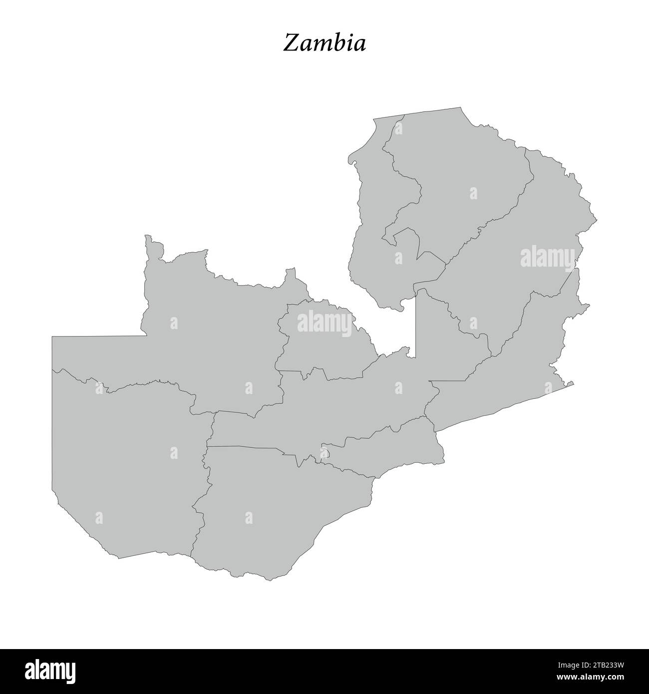 Map zambia Stock Vector Images Alamy