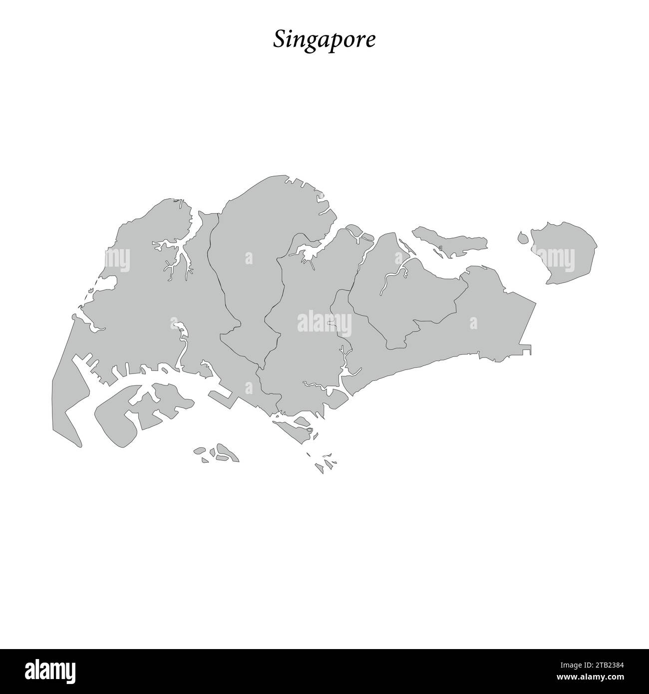 Map of singapore Cut Out Stock Images & Pictures Alamy