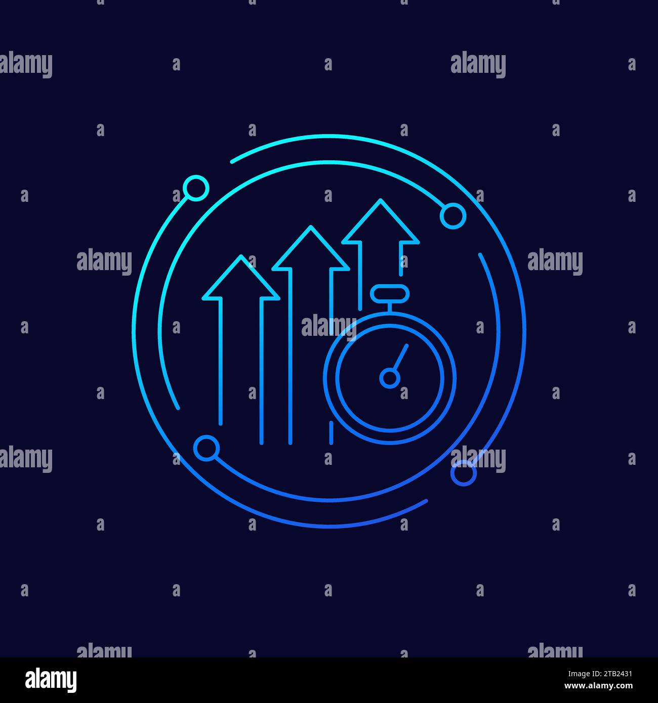 Time management improve icon Stock Vector Images - Alamy