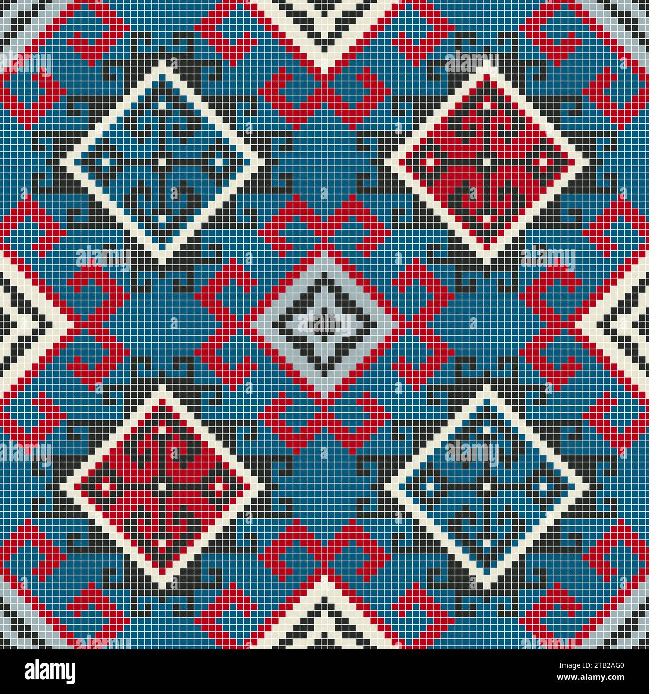 Traditional Georgian folk art embroidery vector pattern Stock Vector ...