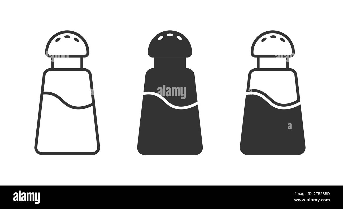 Salt or pepper shaker icon. Vector illustration Stock Vector Image