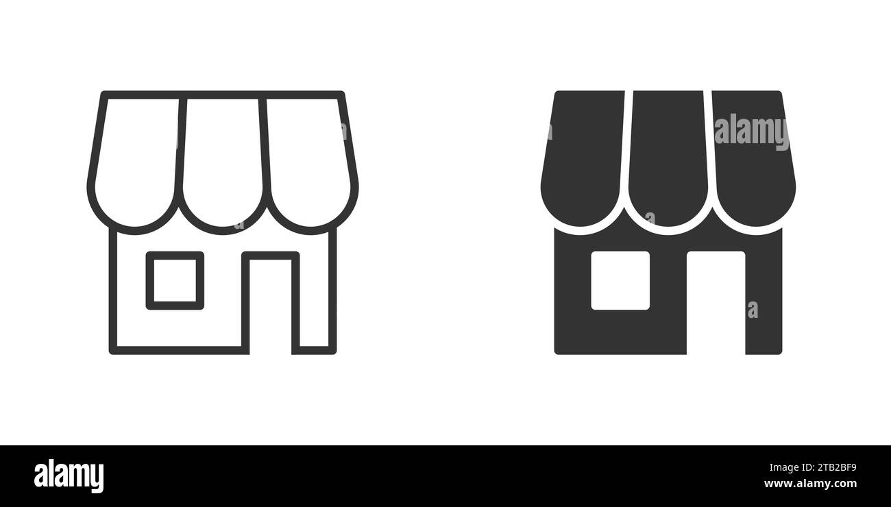 Store icon. Shop building icon. Simple design. Vector illustration ...