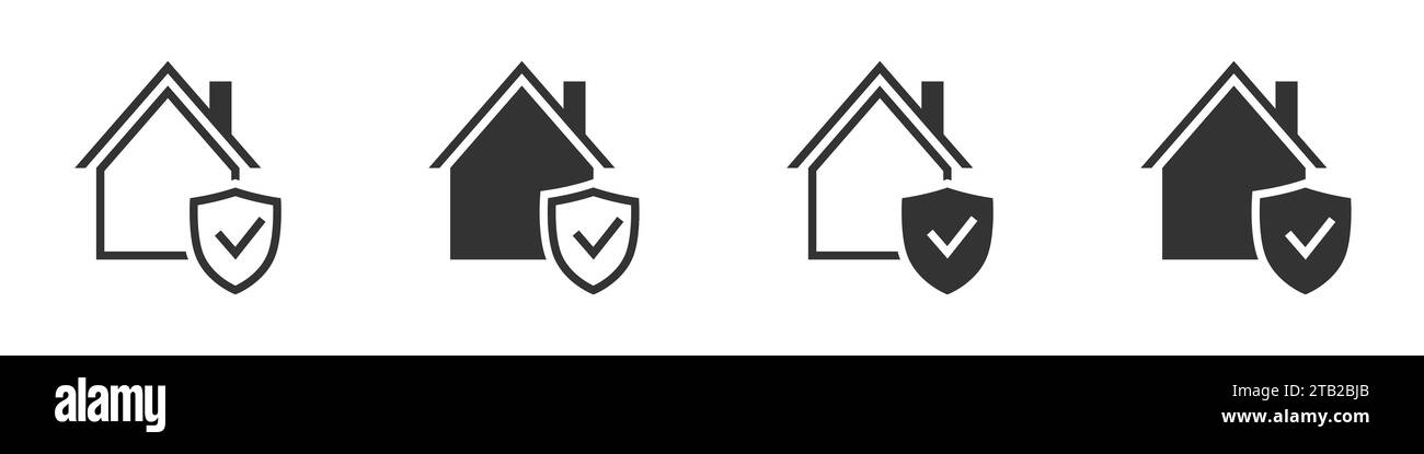 House insurance icon. House protection icon. Vector illustration Stock ...