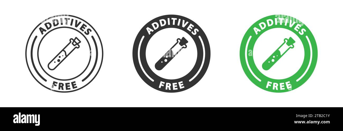 Additives free icon. Vector illustration Stock Vector