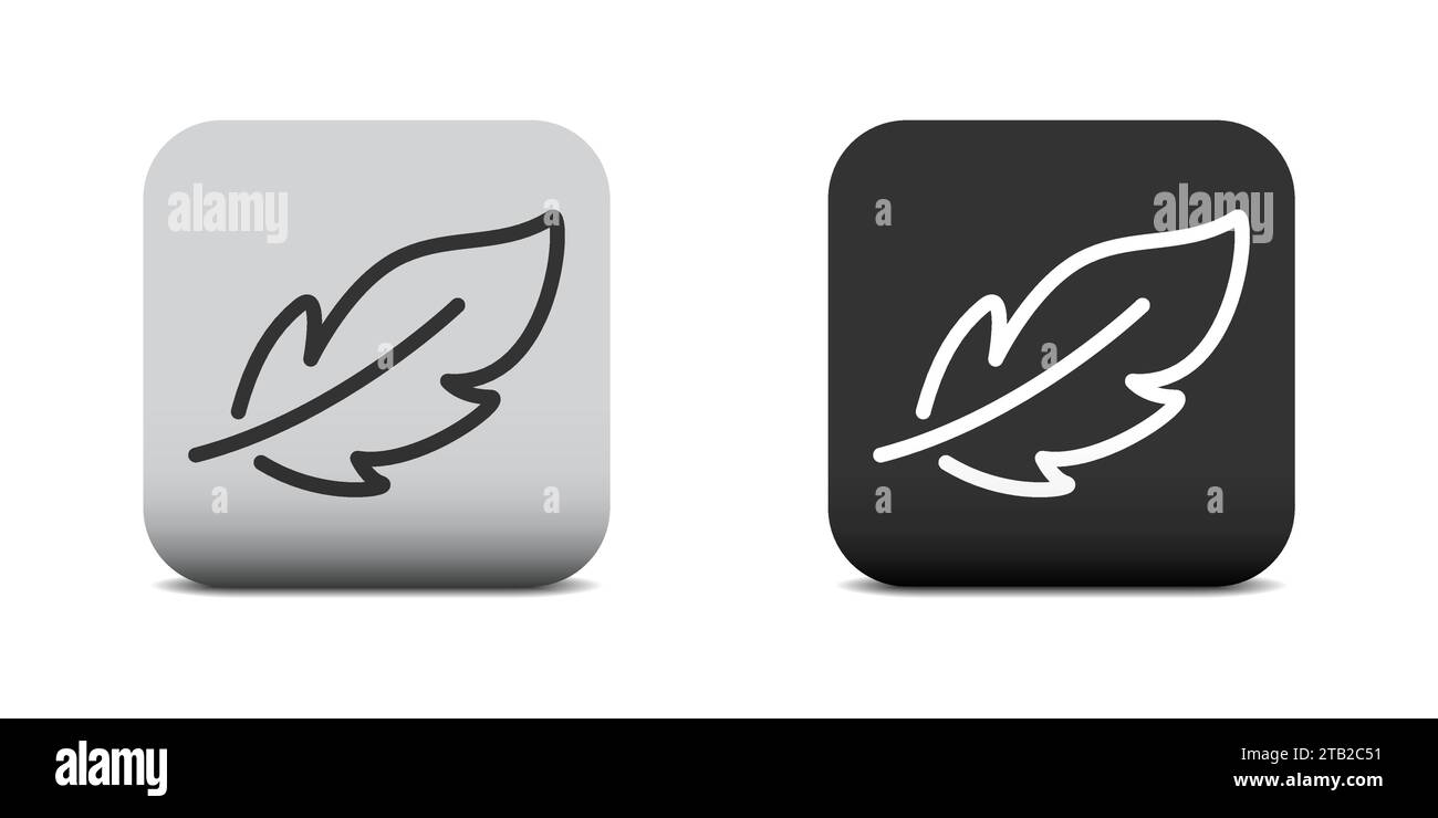 Lightweight icon. Flat button with shadow under it. Vector illustration ...