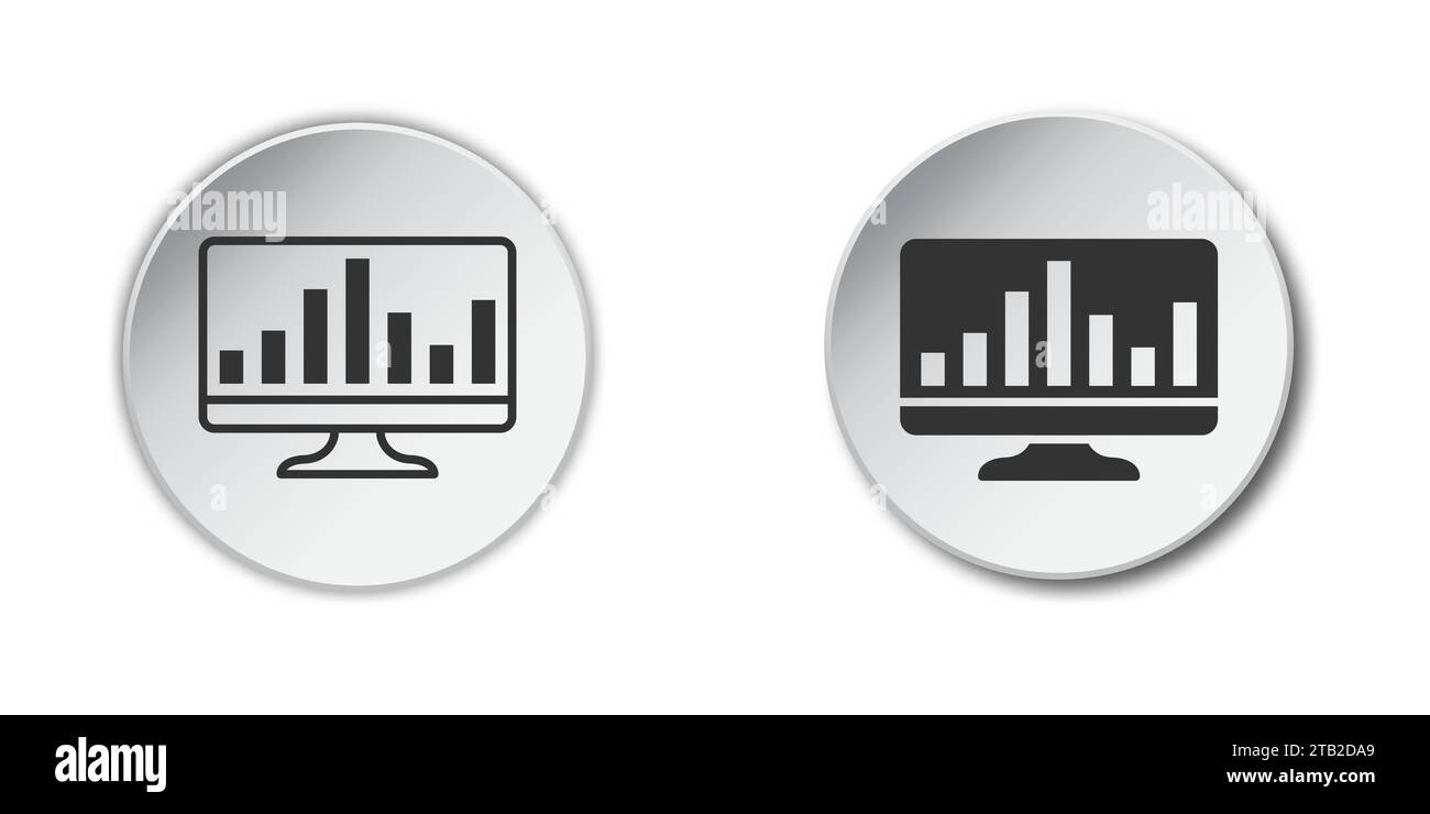 Financial analytics icon. Control panel icon. Vector illustration Stock Vector