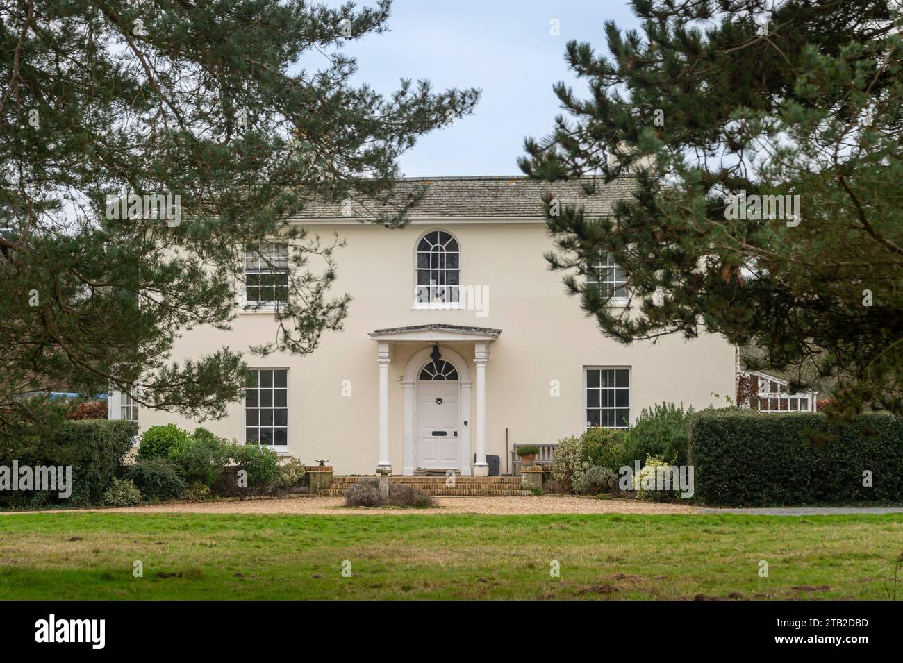 Cobnor House at Chidham, West Sussex, UK. Beautiful house