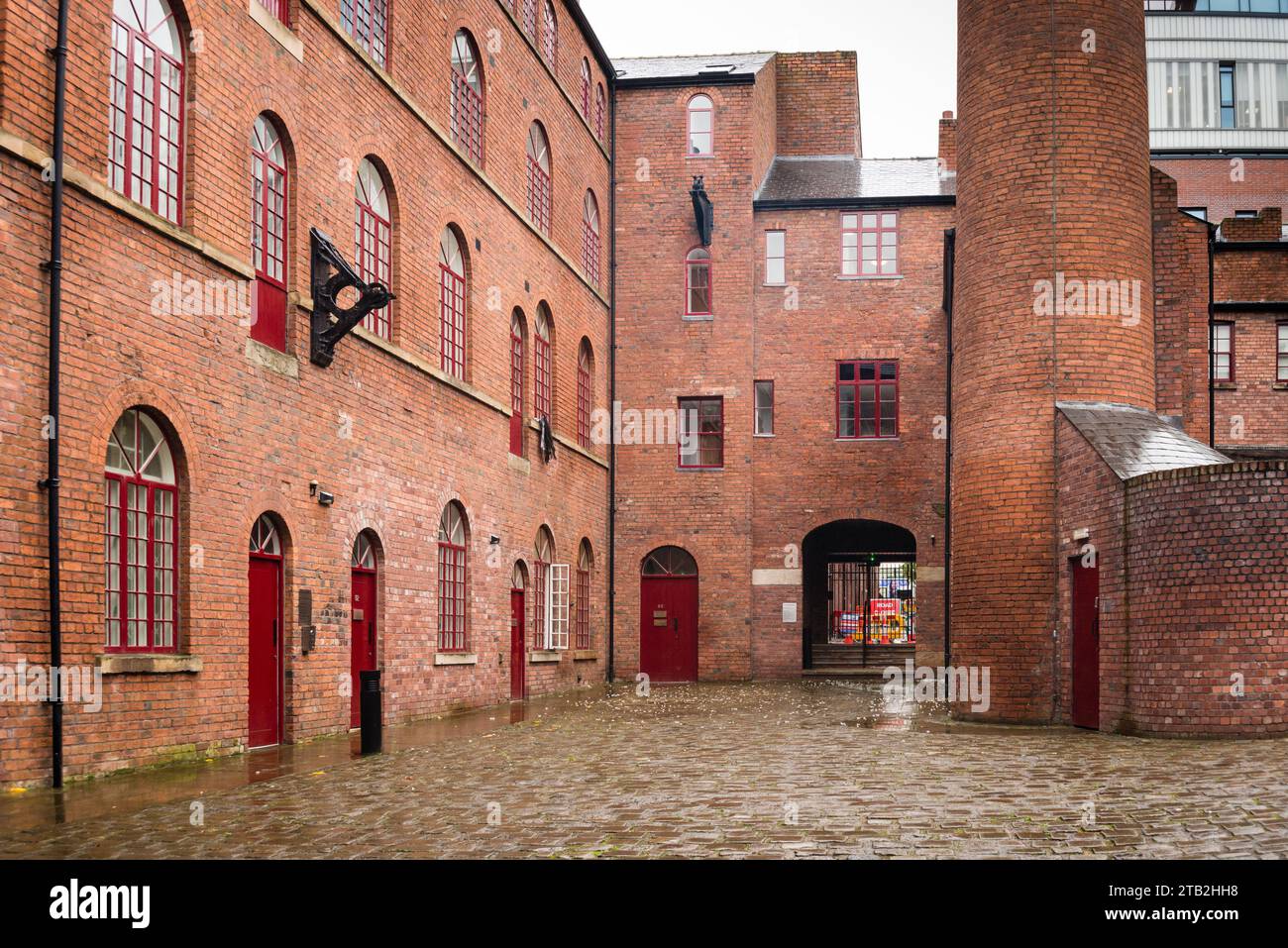 Courtyard of Butcher Works, Sheffield, Yorkshire, UK Stock Photo Alamy