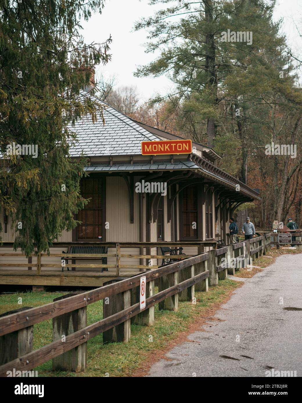 Historic Monkton Station in Monkton, Maryland Stock Photo Alamy