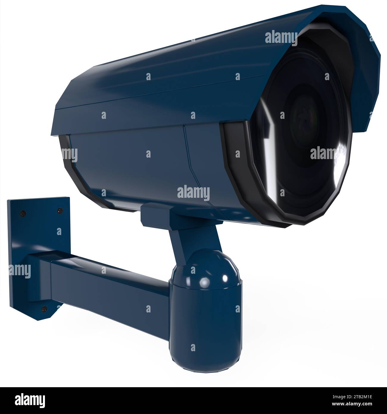Security Camera isolated on white background Stock Photo - Alamy