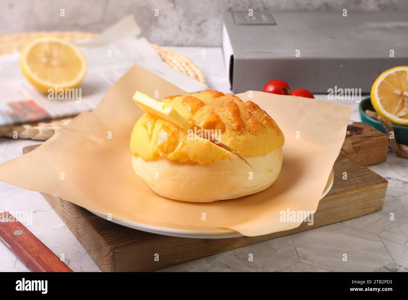 Famous Cantonese cuisine, cantonese bread Pineapple bun,bolo pao