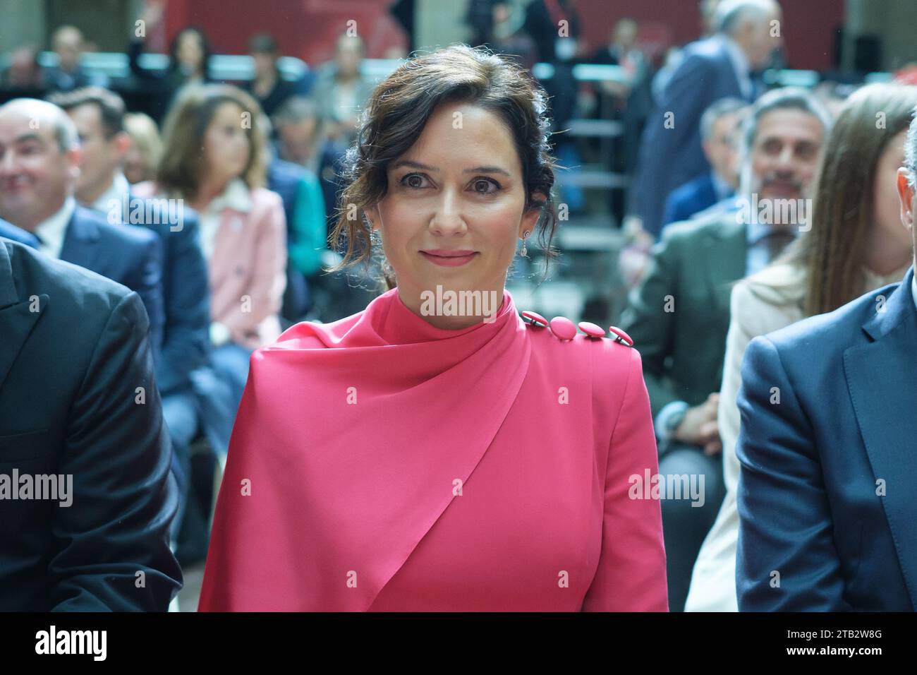 The president of the Community Isabel Díaz Ayuso, participates in the events of the 45th anniversary of the Spanish Constitution, at the Real Casa de Stock Photo