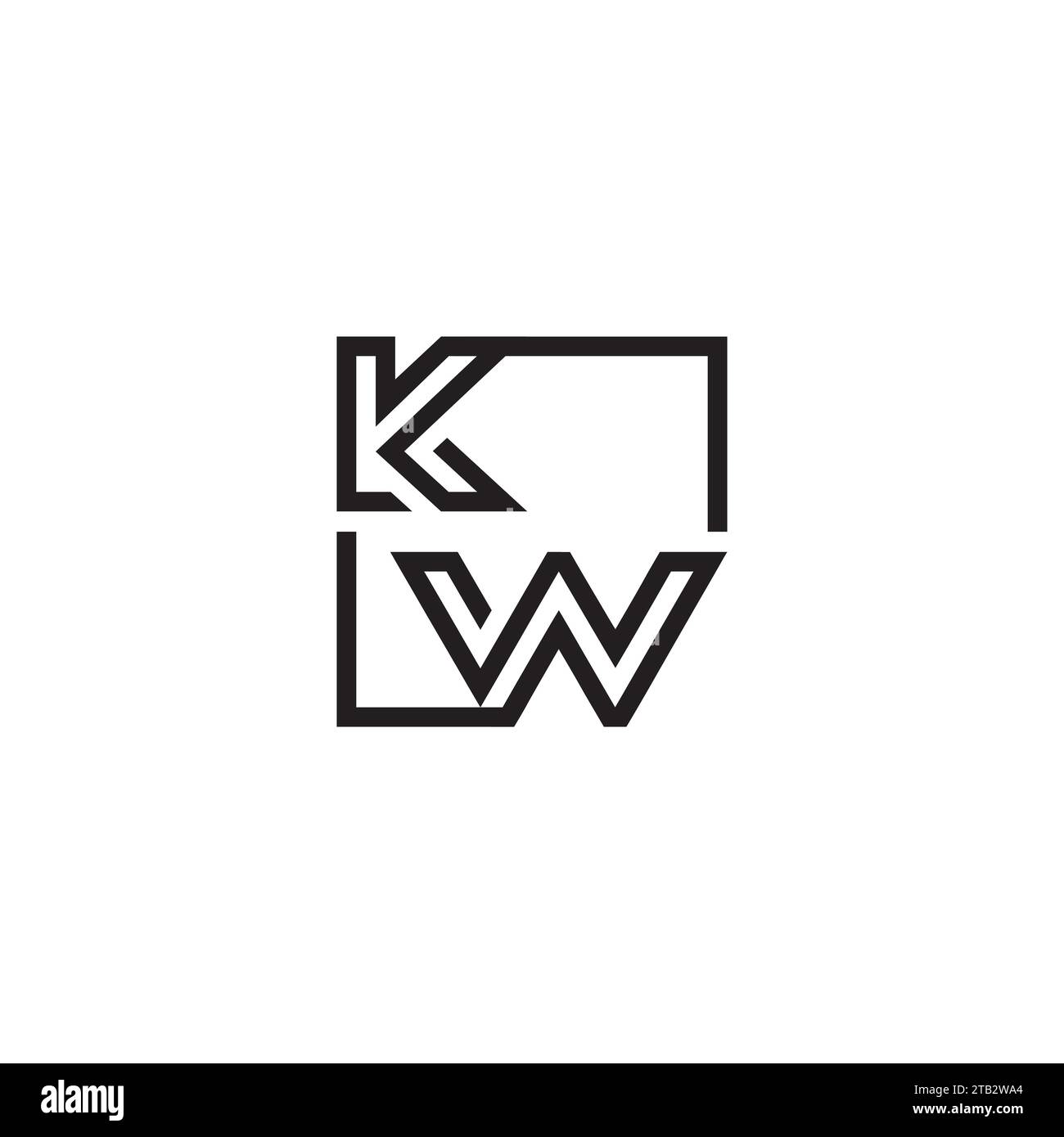KW initial logo letters in high quality professional design that will print  well across any print media Stock Vector Image \u0026 Art - Alamy, image size:1300x1390