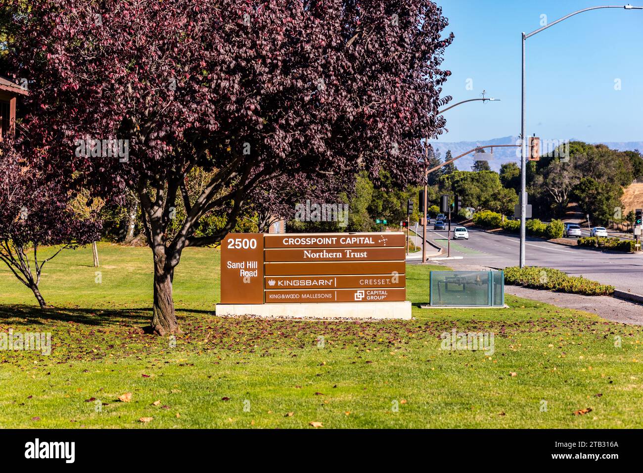 Venture Capital firms on Sand Hill Road in Menlo Park California USA