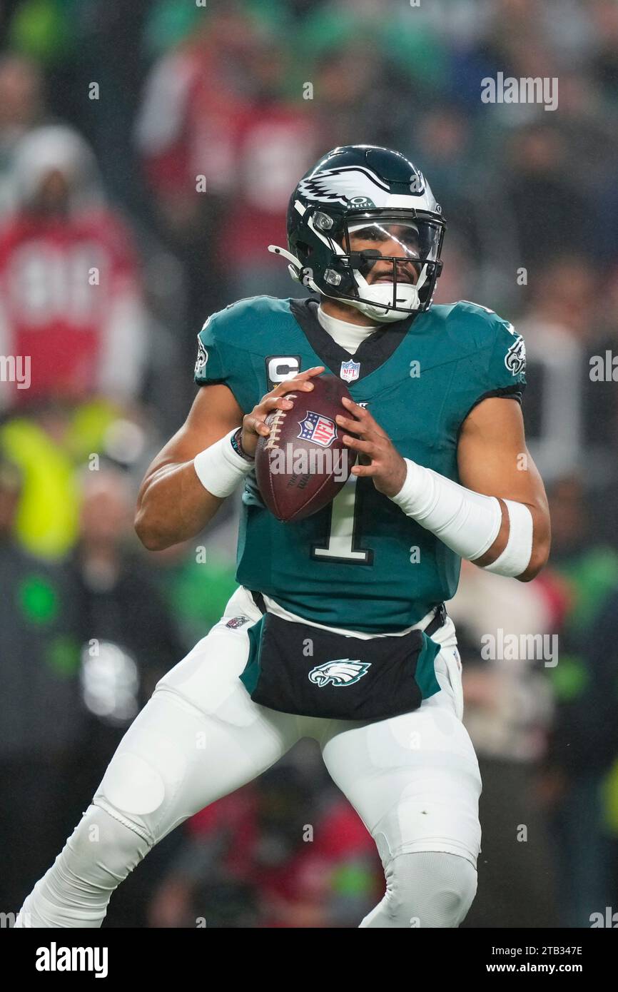 Philadelphia Eagles' Jalen Hurts plays during an NFL football game