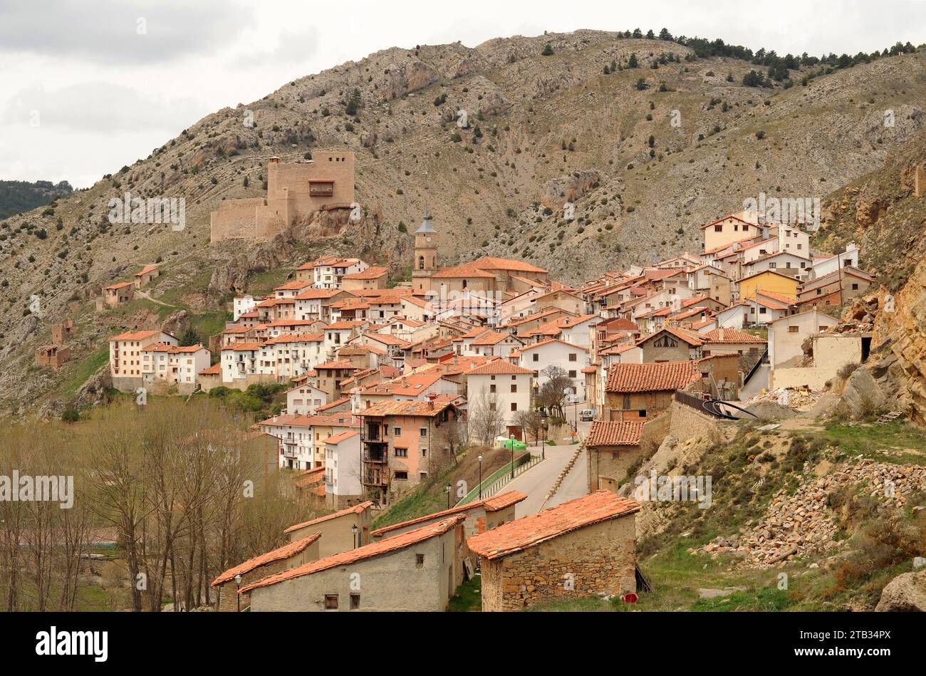 Alcala de la Selva, Gudar-Javalambre region. Teruel province, Aragon, Spain. Stock Photo