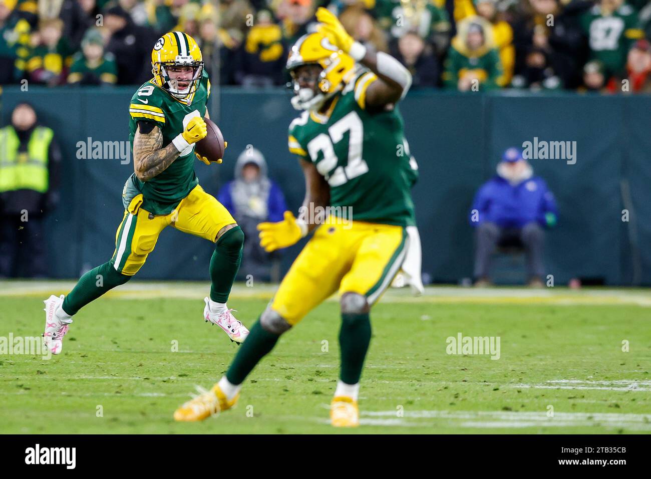 Green Bay, Wisconsin, USA. 3rd Dec, 2023. Green Bay Packers wide