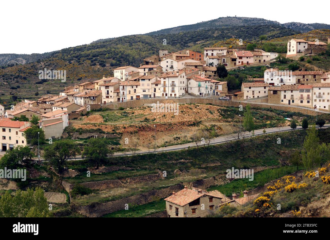 Nogueruelas. Gudar-Javalambre region, Teruel province, Aragon, Spain. Stock Photo