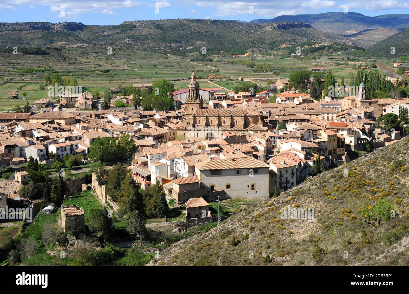 Rubielos de Mora. Gudar-Javalambre region, Teruel province, Aragon, Spain. Stock Photo
