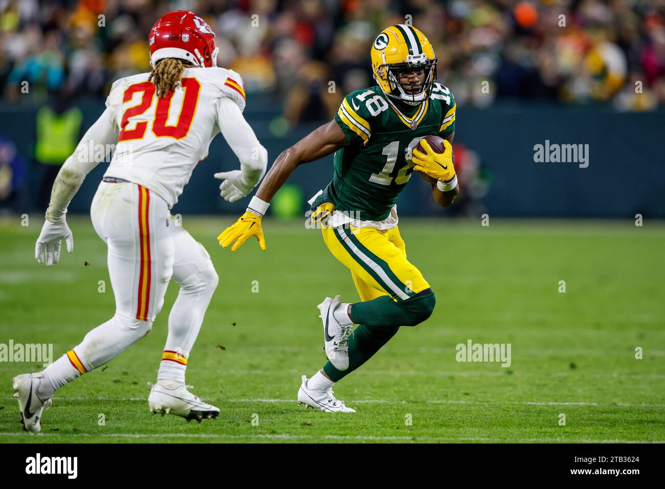 December 3, 2023 Green Bay Packers wide receiver Malik Heath (18