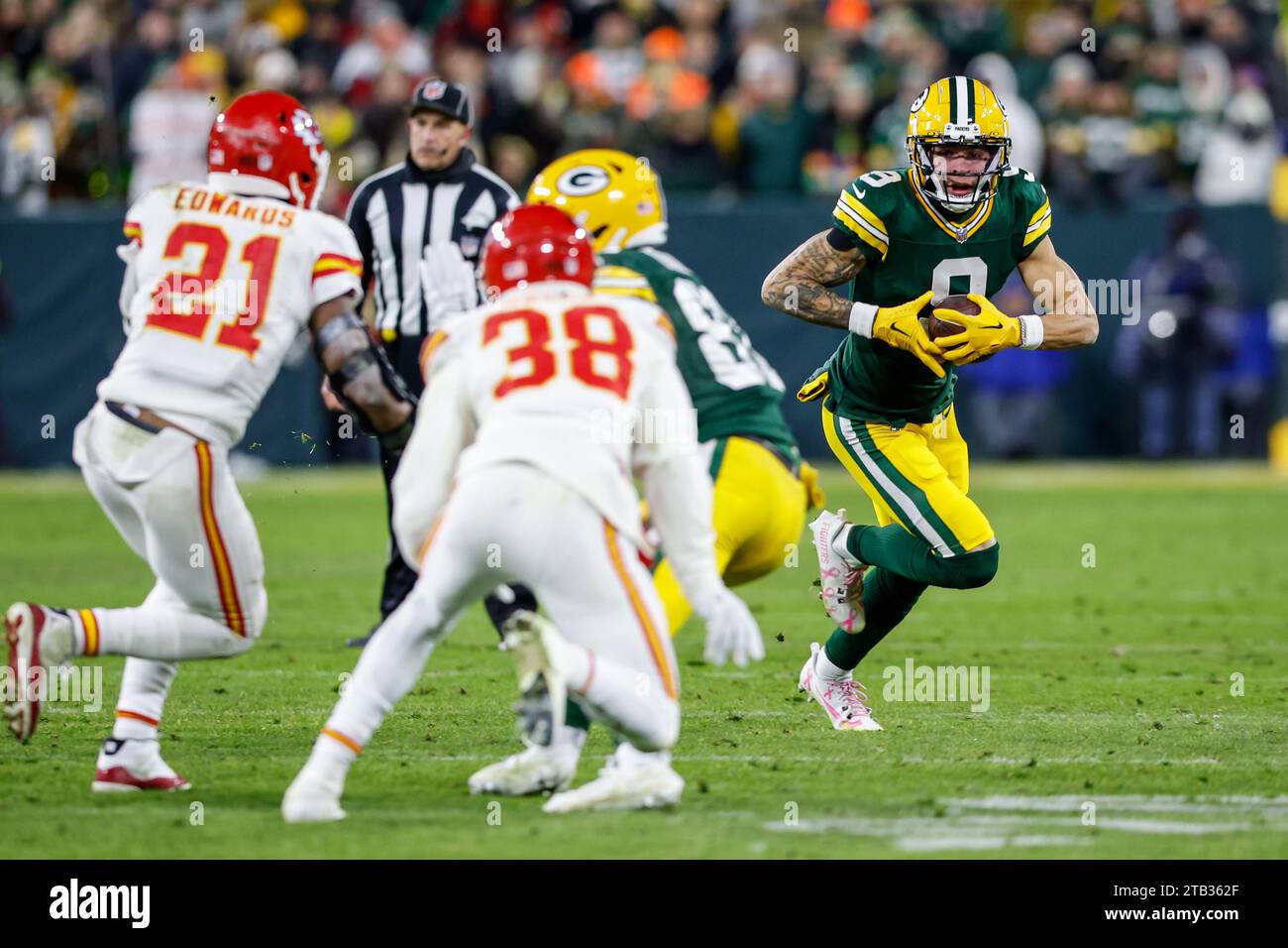 December 3, 2023 Green Bay Packers wide receiver Christian Watson (9