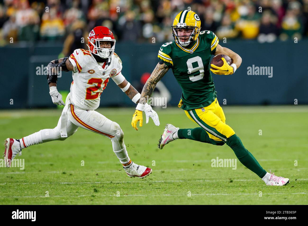 Green Bay, Wisconsin, USA. 3rd Dec, 2023. Green Bay Packers wide