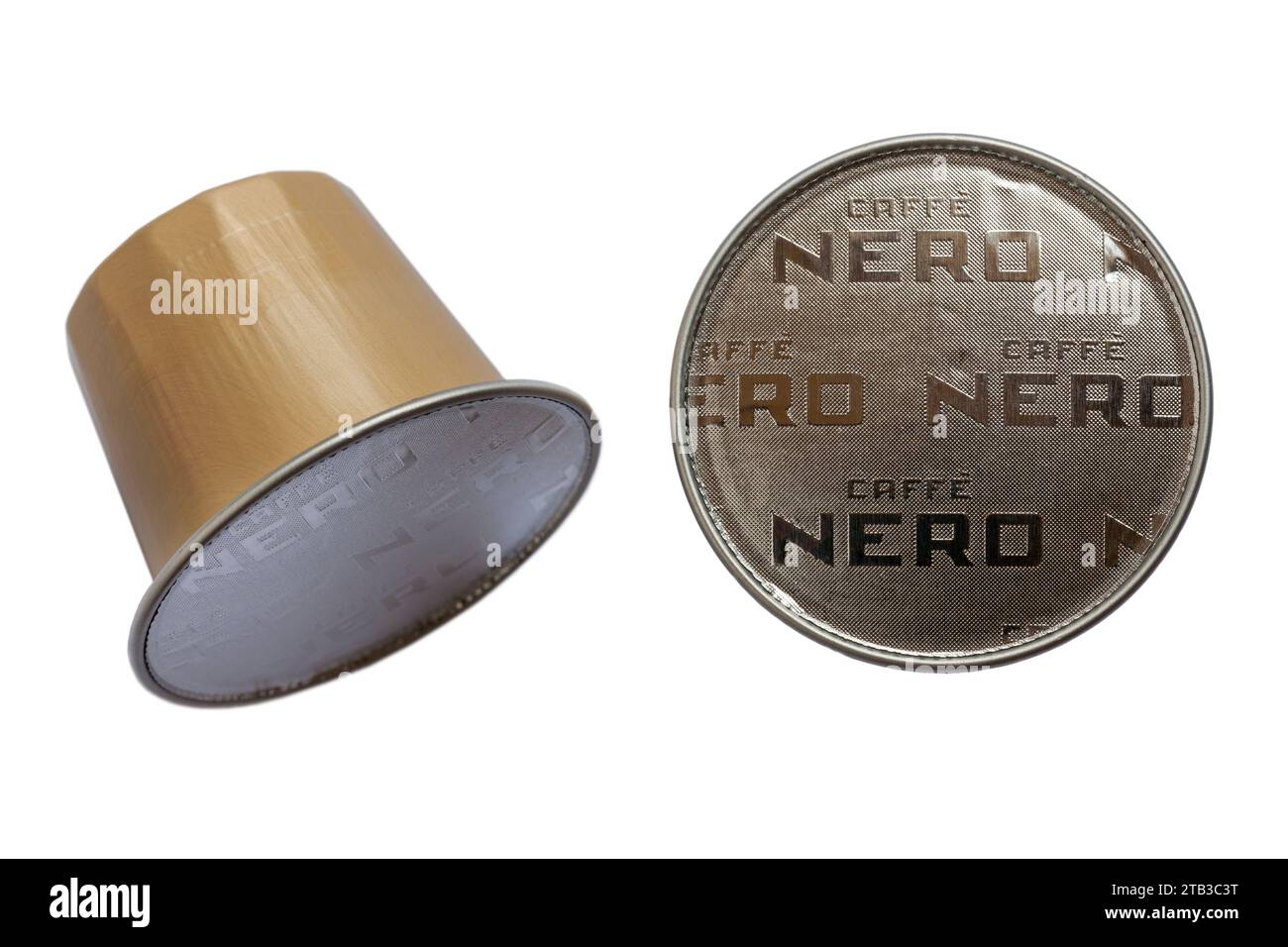 Caffe Nero Winter Blend coffee capsules coffee pods isolated on white