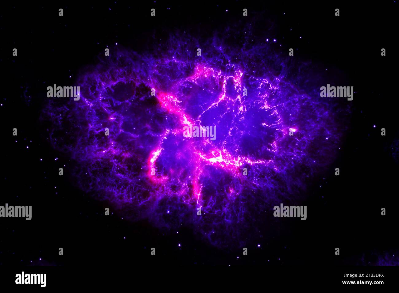 Blue cosmic nebula. Elements of this image furnished by NASA. High ...