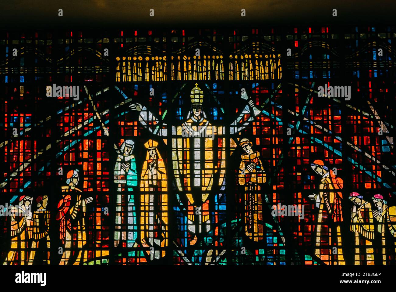The main attraction of NotreDame de Lourdes church in Casablanca