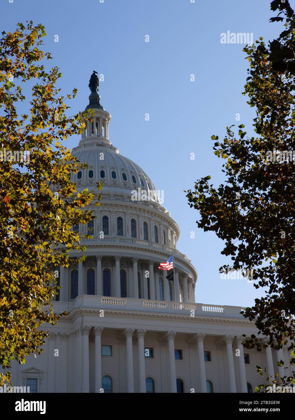 The US Capitol Building in Washington DC which is the seat of the US Congress situated in the US Capital, Washington DC, USA. Stock Photo