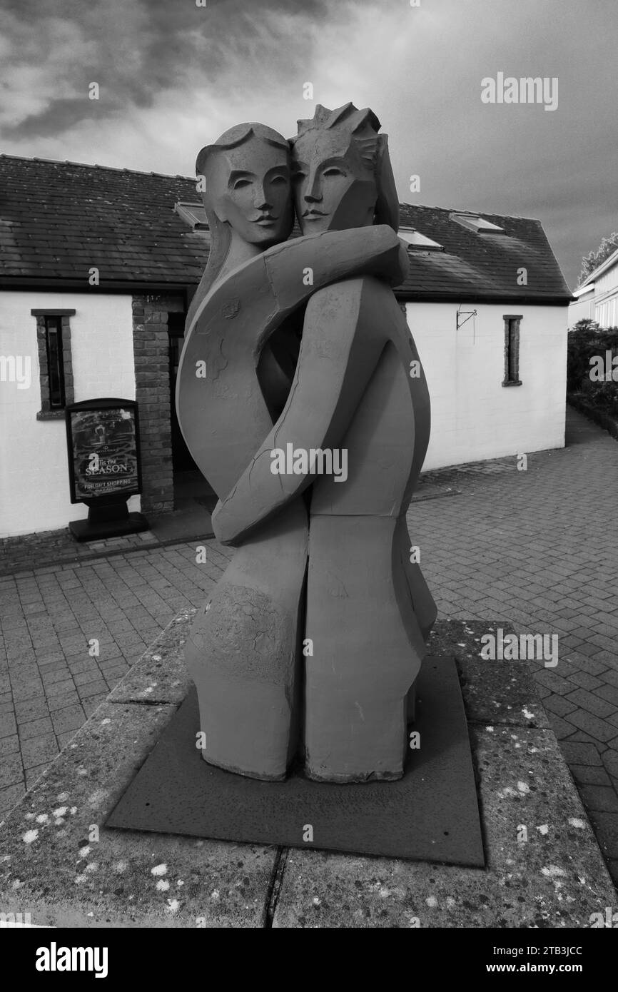 The Statue of lovers at Gretna Green, Dumfries and Galloway, Scotland