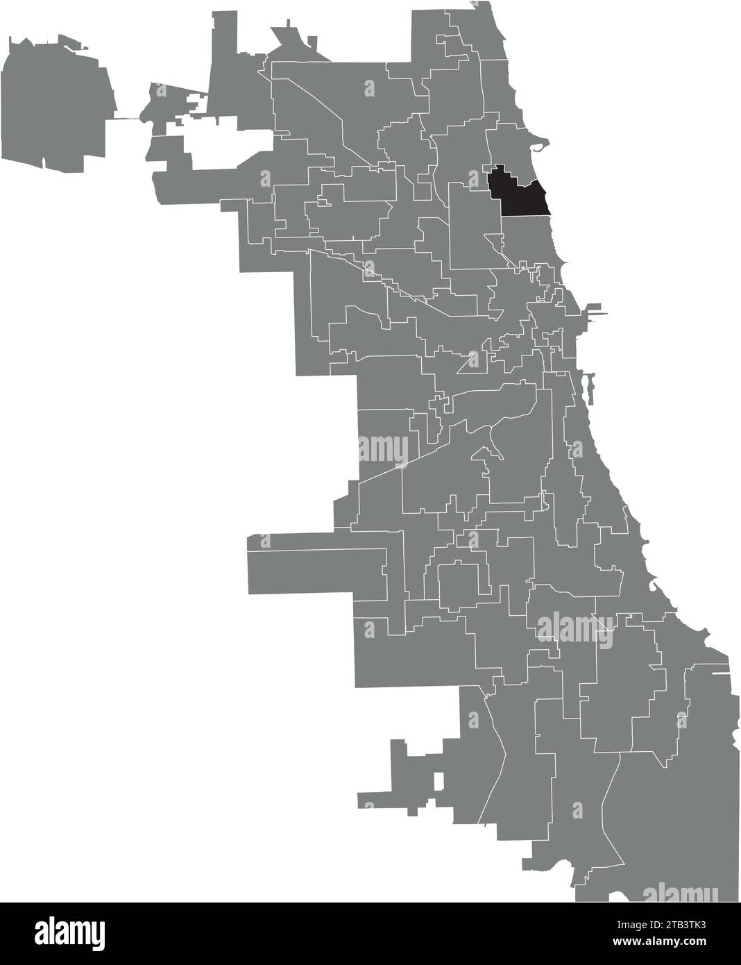 Locator Map Of The Ward 44 Chicago City Council Stock Vector Image And Art Alamy 2120