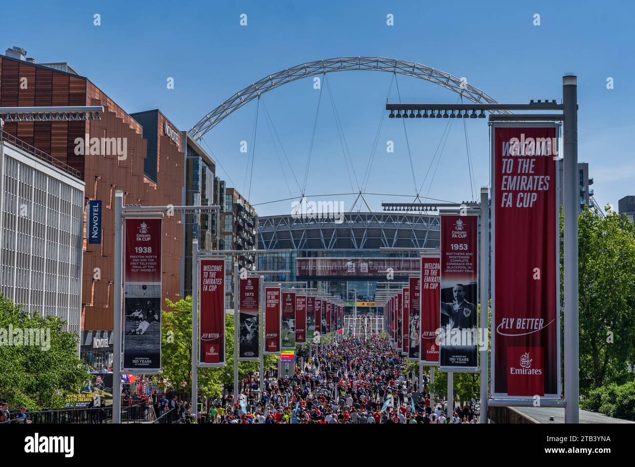 Wembley, FA Cup final in 2022 Stock Photo