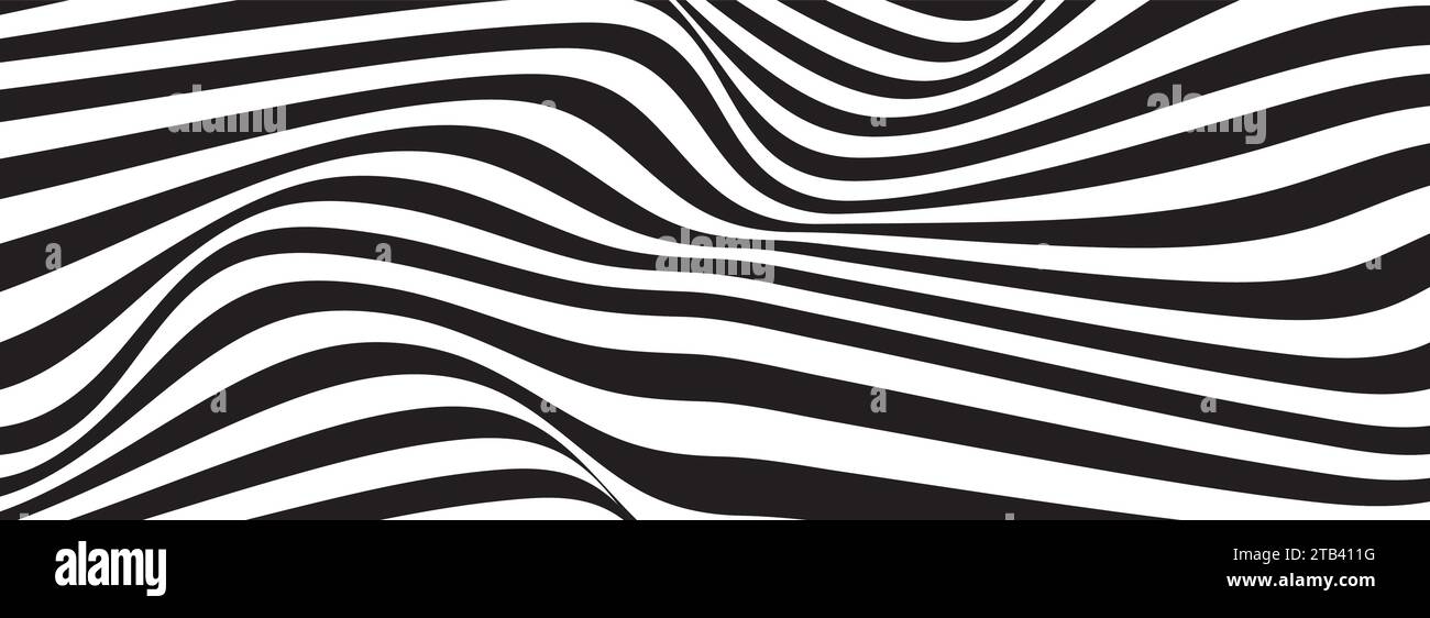 abstract black and white vector wave background Stock Vector Image ...
