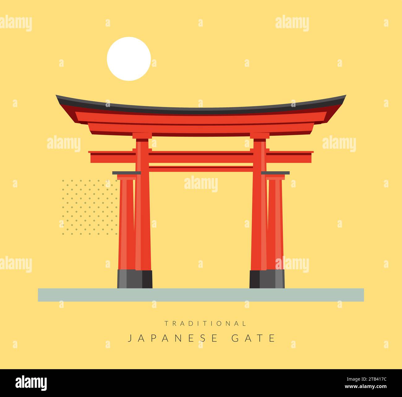 Torii - a traditional Japanese gate - Stock Illustration as EPS 10 File ...
