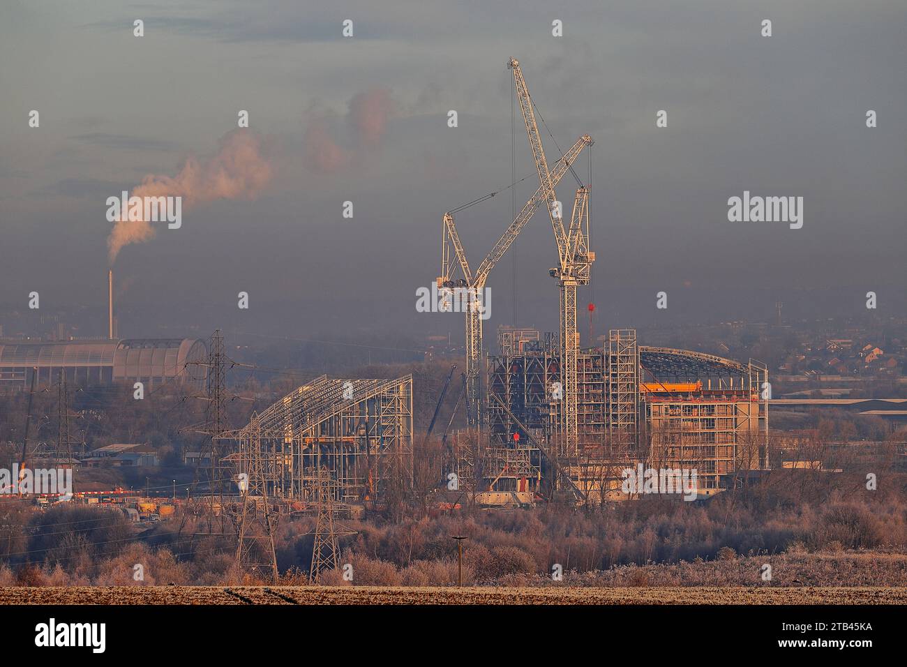 Enfinium Energy From Waste Incinerator under construction at Skelton