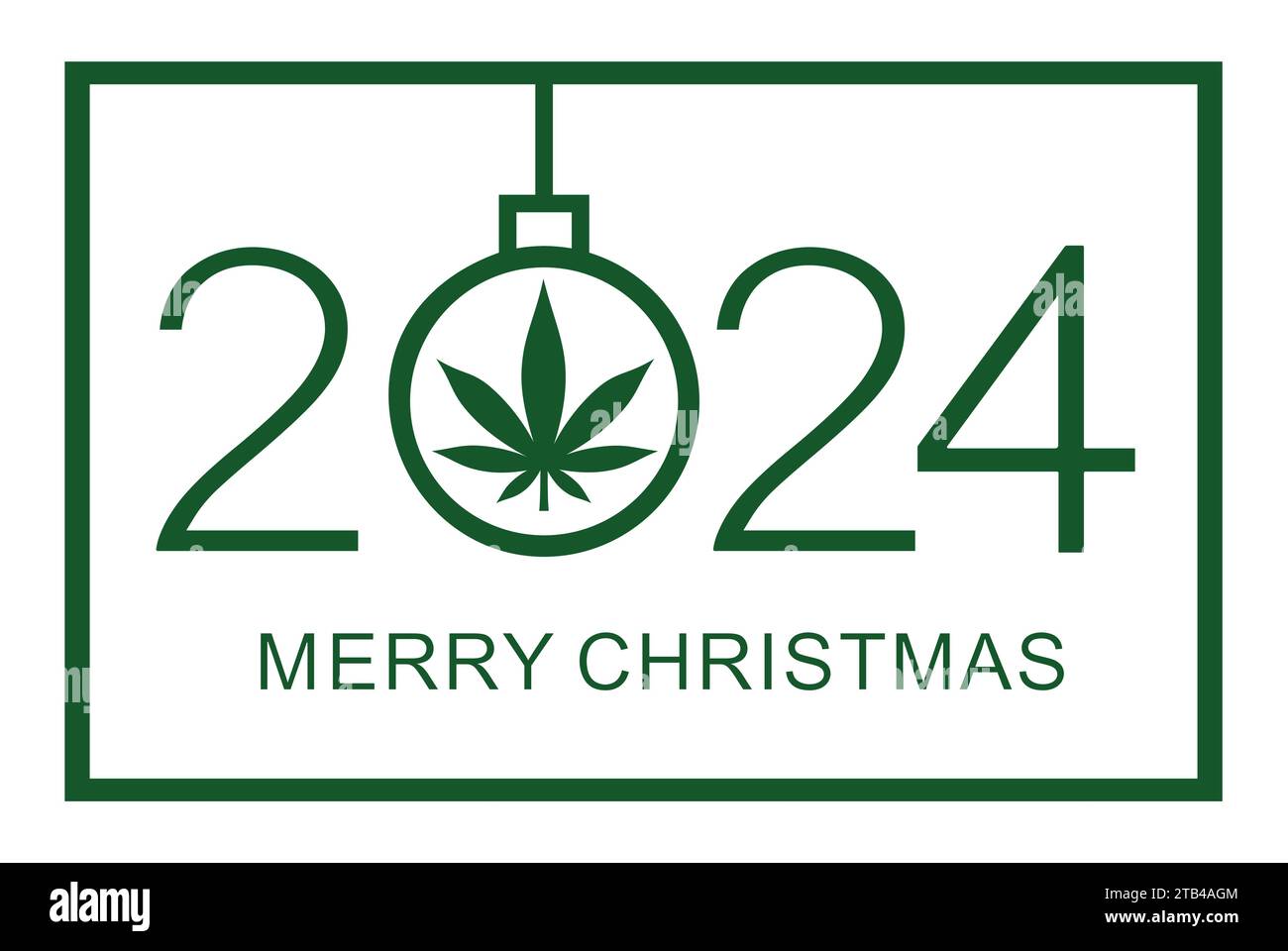 Merry Christmas design template. Merry Christmas 2024 greeting card