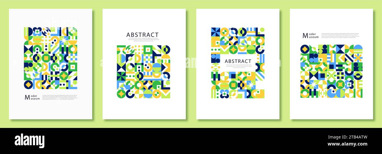 Abstract swiss posters vector set Stock Vector Image & Art - Alamy