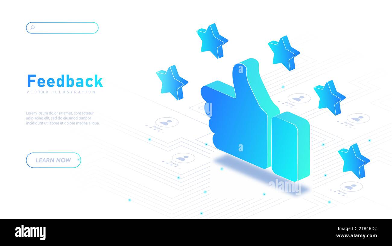 Feedback white poster vector Stock Vector Image & Art Alamy