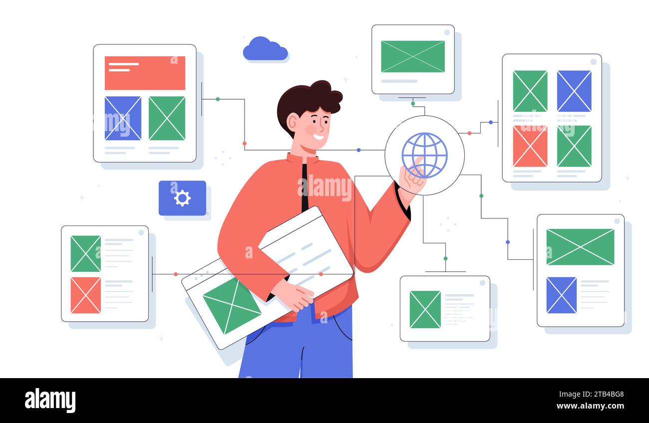 Frontend developer vector concept Stock Vector Image & Art - Alamy