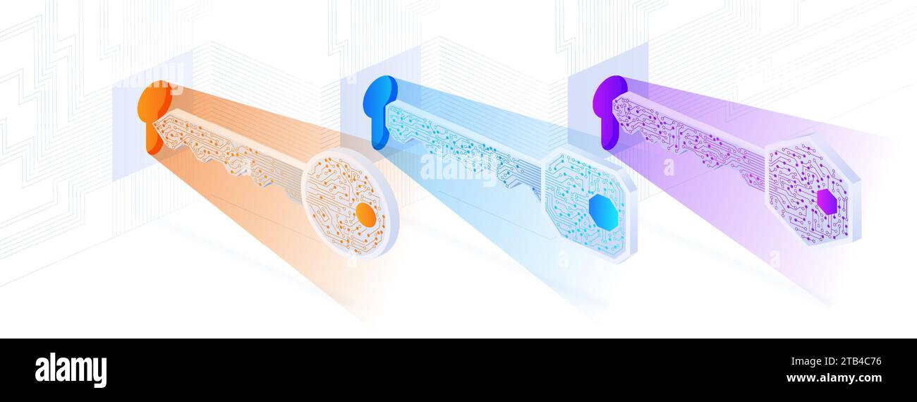Technology key vector set Stock Vector Image & Art - Alamy