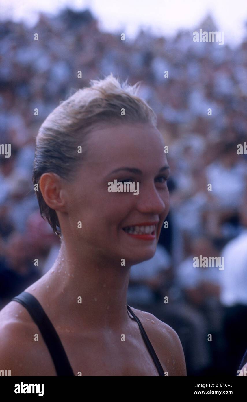 DETROIT, MI AUGUST 10 American diver Barbara GildersDudeck poses